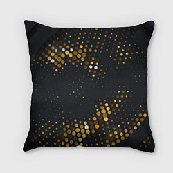 Подушка квадратная Black gold, цвет: 3D-принт
