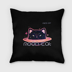 Подушка квадратная Face Off- Moon cat