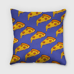 Подушка квадратная Кусочки пиццы, цвет: 3D-принт
