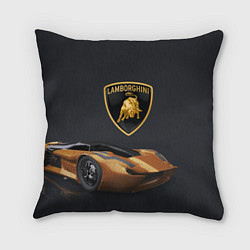 Подушка квадратная Lamborghini- motorsport, цвет: 3D-принт