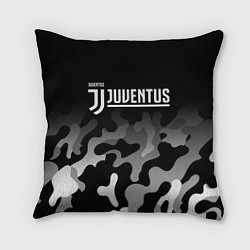 Подушка квадратная JUVENTUS ЮВЕНТУС, цвет: 3D-принт