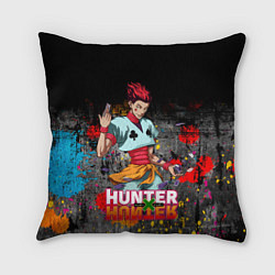 Подушка квадратная Хисока Hunter x Hunter, цвет: 3D-принт
