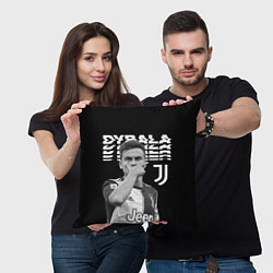 Подушка квадратная Paulo Dybala, цвет: 3D-принт — фото 2