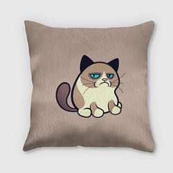 Подушка квадратная Великий Grumpy Cat, цвет: 3D-принт