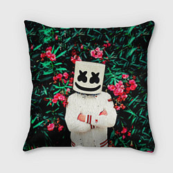 Подушка квадратная MARSHMELLO ROSES, цвет: 3D-принт