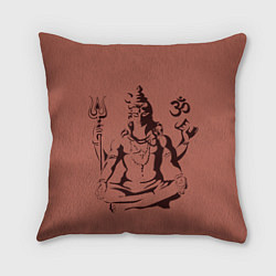 Подушка квадратная Бог Шива, цвет: 3D-принт