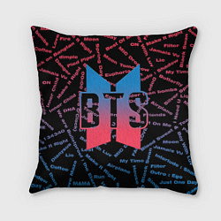 Подушка квадратная BTS SONGS Z, цвет: 3D-принт