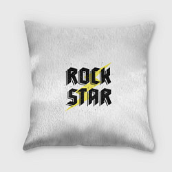 Подушка квадратная Rock star, цвет: 3D-принт