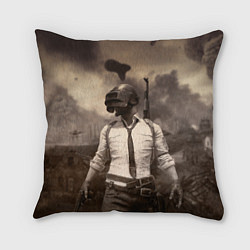 Подушка квадратная PUBG, цвет: 3D-принт