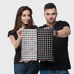 Подушка квадратная Разносторонняя сетка Fumrre, цвет: 3D-принт — фото 2