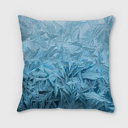 Подушка квадратная Иней, цвет: 3D-принт