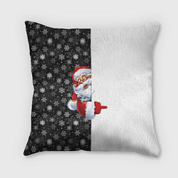 Подушка квадратная Дедушка Мороз, цвет: 3D-принт
