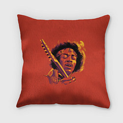 Подушка квадратная Джимми Хендрикс
