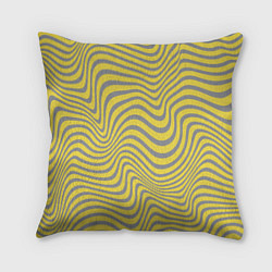 Подушка квадратная Волны Года, цвет: 3D-принт