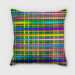 Подушка квадратная Цветной беспредел, цвет: 3D-принт