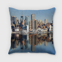 Подушка квадратная New York, цвет: 3D-принт