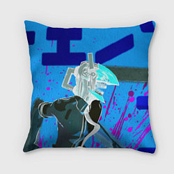 Подушка квадратная Человек Бензопила, цвет: 3D-принт