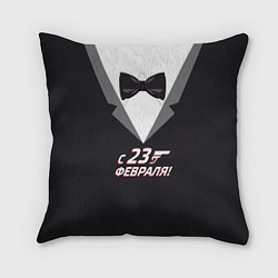 Подушка квадратная Агент 007, цвет: 3D-принт