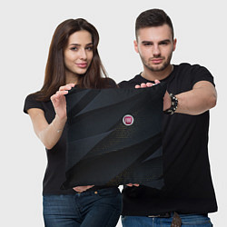 Подушка квадратная FIAT ФИАТ S, цвет: 3D-принт — фото 2