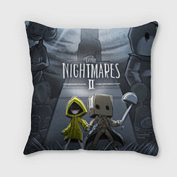 Подушка квадратная LITTLE NIGHTMARES 2, цвет: 3D-принт