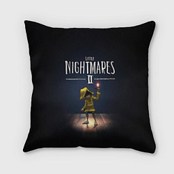 Подушка квадратная Little Nightmares 2 пламя, цвет: 3D-принт