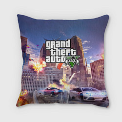 Подушка квадратная ЭКШЕН Grand Theft Auto V