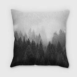 Подушка квадратная Туманный лес
