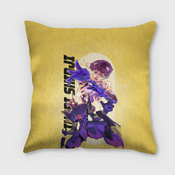Подушка квадратная Ikari Shinji, цвет: 3D-принт