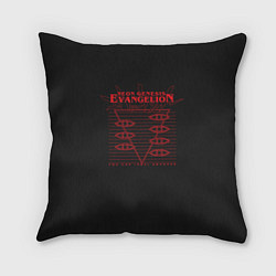 Подушка квадратная Evangelion Neon Genesis, цвет: 3D-принт