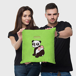 Подушка квадратная Святая панда, цвет: 3D-принт — фото 2