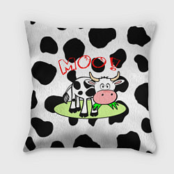 Подушка квадратная Moo!