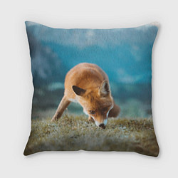 Подушка квадратная Милая лисичка, цвет: 3D-принт