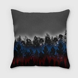 Подушка квадратная Флаг из леса, цвет: 3D-принт