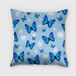 Подушка квадратная Бабочки Моргенштерна, цвет: 3D-принт