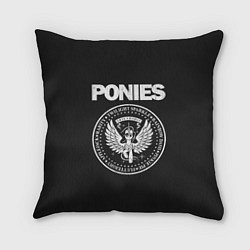 Подушка квадратная Pony x Ramones