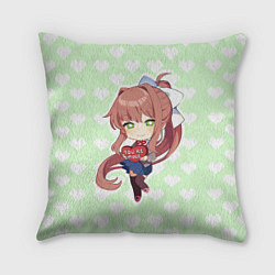 Подушка квадратная Chibi Monika, цвет: 3D-принт