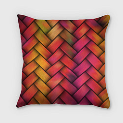 Подушка квадратная Colorful weave, цвет: 3D-принт
