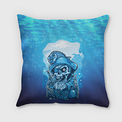 Подушка квадратная На дне морском, цвет: 3D-принт