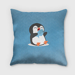 Подушка квадратная Пингвин