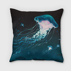 Подушка квадратная Рисунок медуза