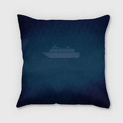 Подушка квадратная Яхта, цвет: 3D-принт
