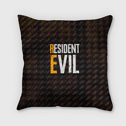 Подушка квадратная RESIDENT EVIL VILLAGE ДЕРЕВН, цвет: 3D-принт