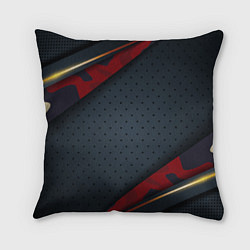 Подушка квадратная 3D Dark red & black, цвет: 3D-принт