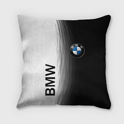 Подушка квадратная Black and White BMW, цвет: 3D-принт