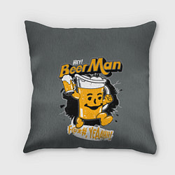 Подушка квадратная BEER MAN