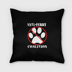 Подушка квадратная Anti-Furry coalition