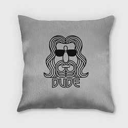 Подушка квадратная DUDE, цвет: 3D-принт