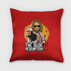 Подушка квадратная The dude redemption