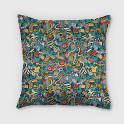 Подушка квадратная Sport, цвет: 3D-принт