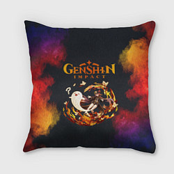 Подушка квадратная Genshin Impact Геншин Импакт Z, цвет: 3D-принт